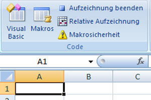 excel makros aufzeichnung beenden